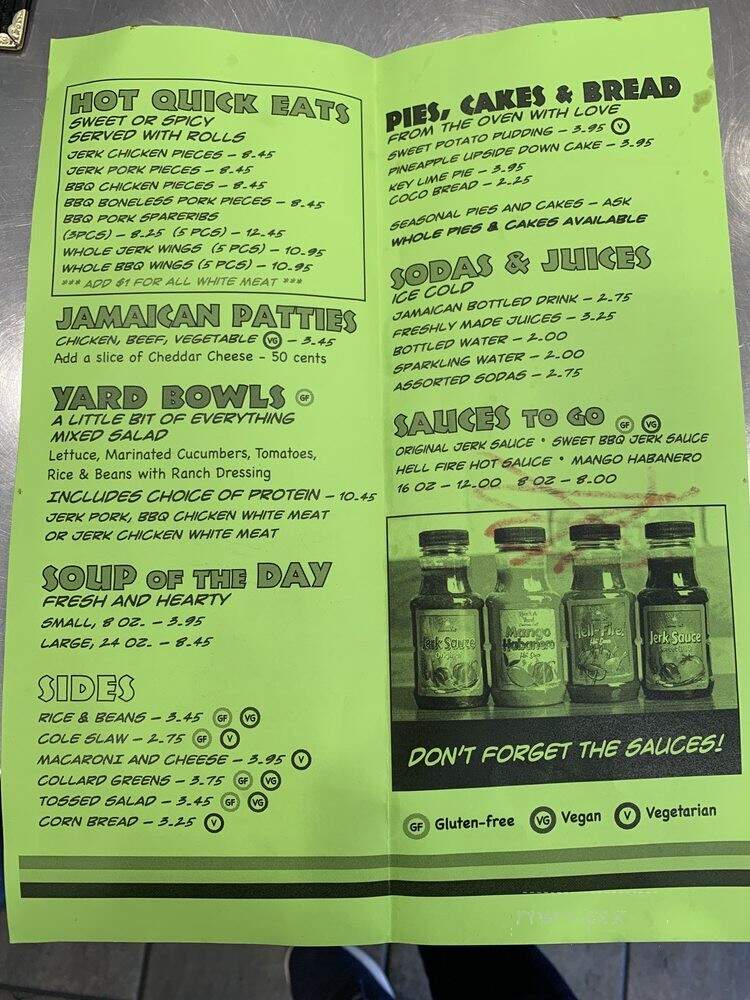 Back A Yard - San Jose, CA menu_pic