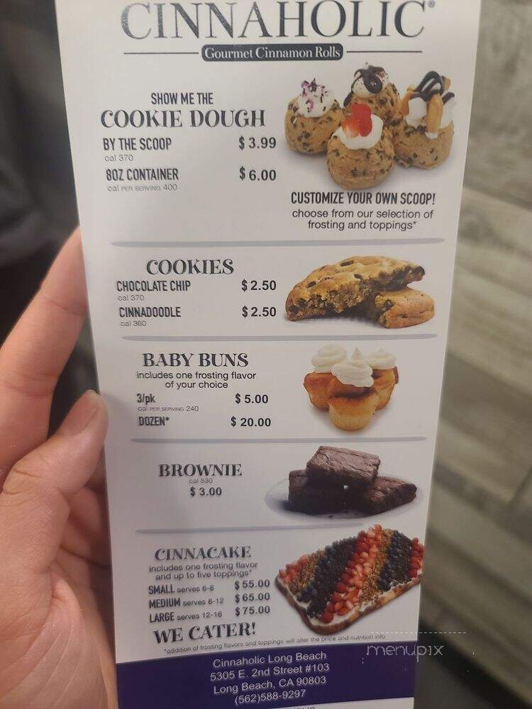 Cinnaholic - Long Beach, CA menu_pic