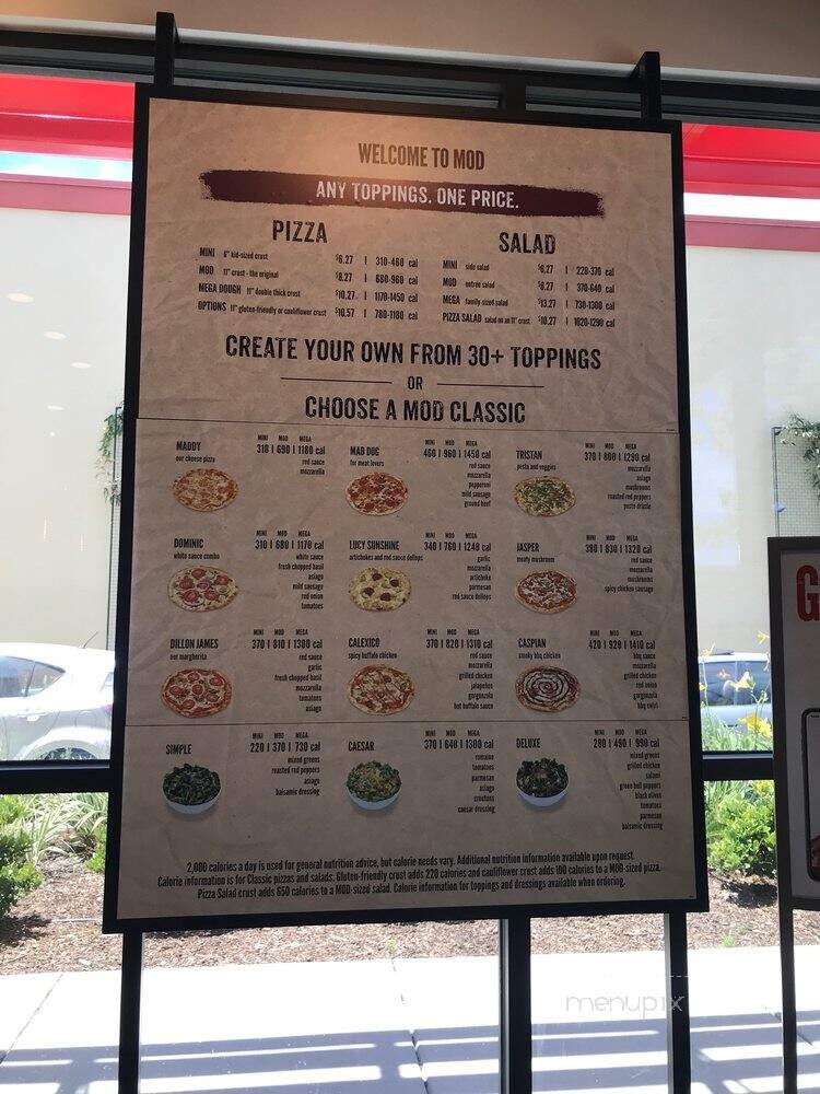 MOD Pizza - Turlock, CA menu_pic