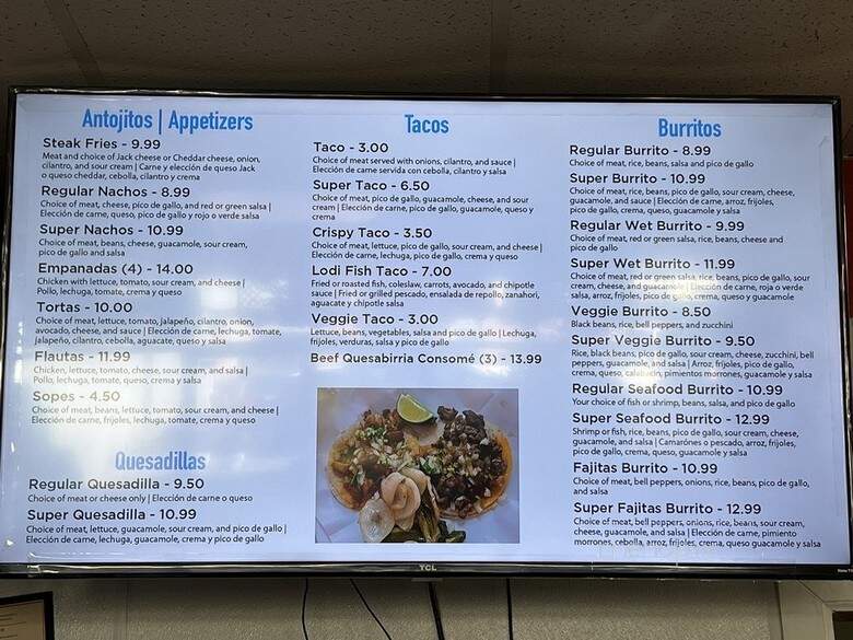 Taqueria El Riconcito - Lodi, CA menu_pic