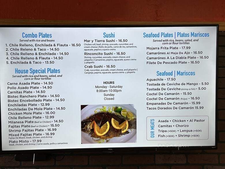 Taqueria El Riconcito - Lodi, CA menu_pic