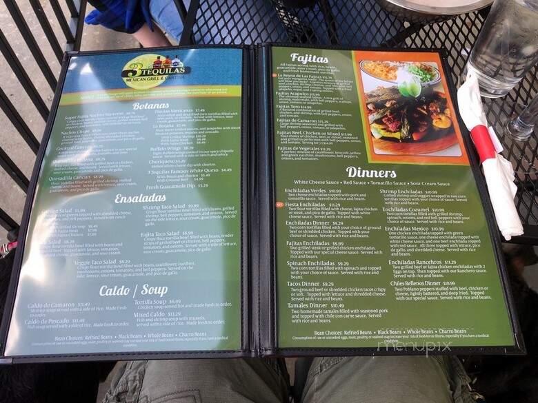 3 Tequilas Mexican Grill & Cantina - Tulsa, OK menu_pic