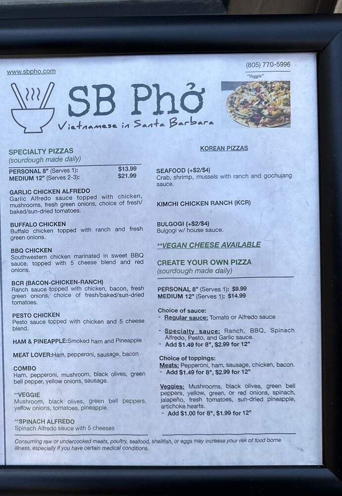 4 Eggs & Pizza - Santa Barbara, CA menu_pic