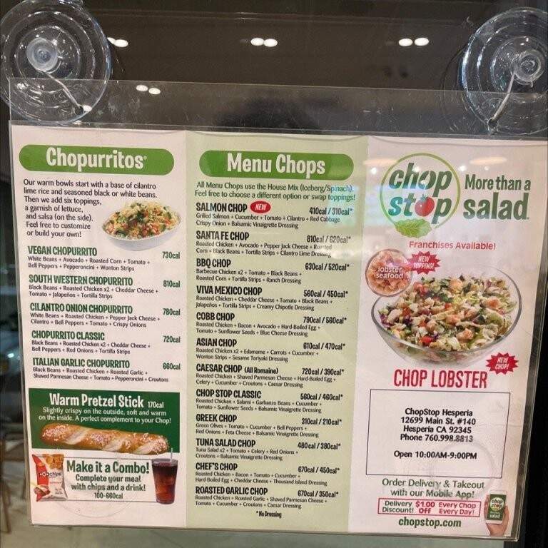 Chop Stop - Hesperia, CA menu_pic