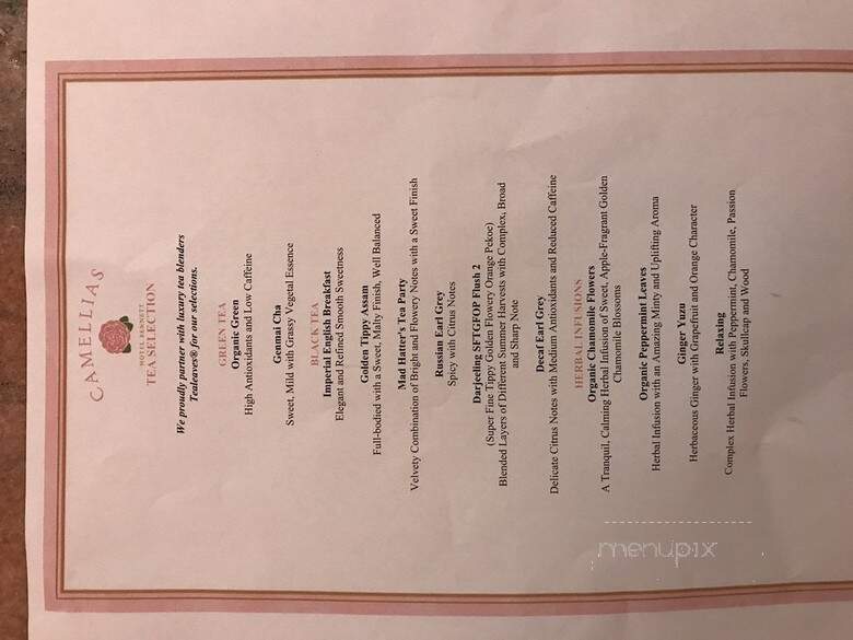 Camellias - Charleston, SC menu_pic