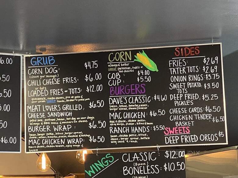 Dave's Dogs - Santa Barbara, CA menu_pic