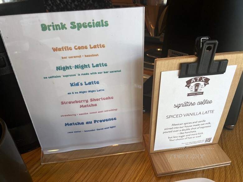 Dear Diary Coffeehouse - Austin, TX menu_pic