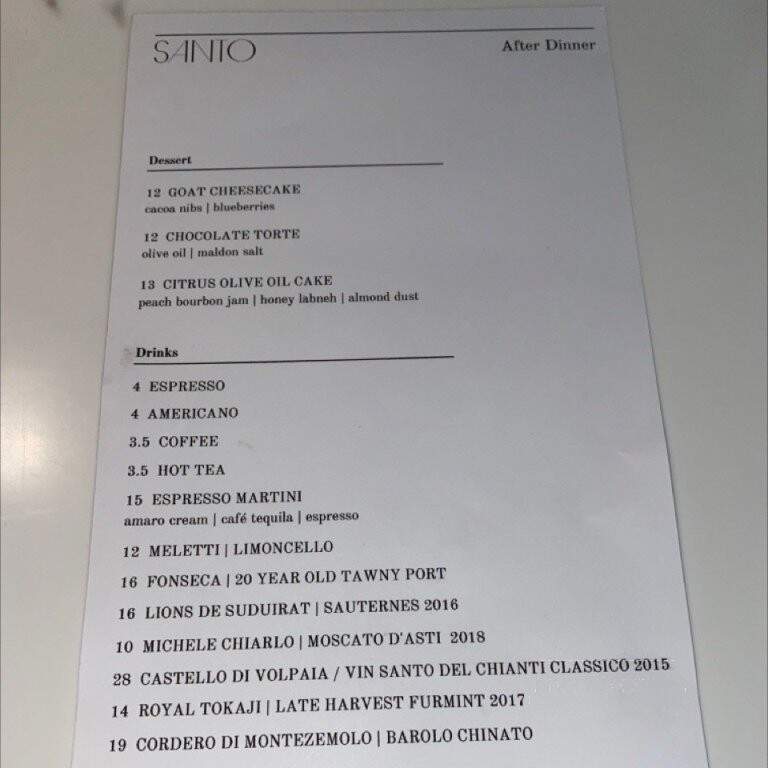 Santo - Nashville, TN menu_pic