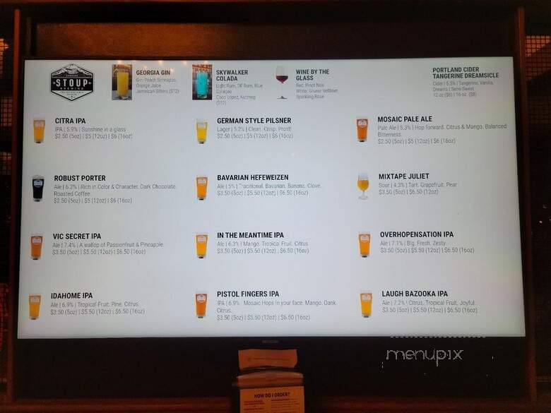 Stoup Brewing Kenmore - Kenmore, WA menu_pic