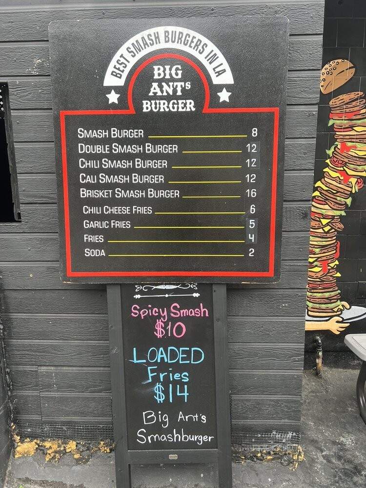 Big Ants BBQ #2 - Los Angeles, CA menu_pic