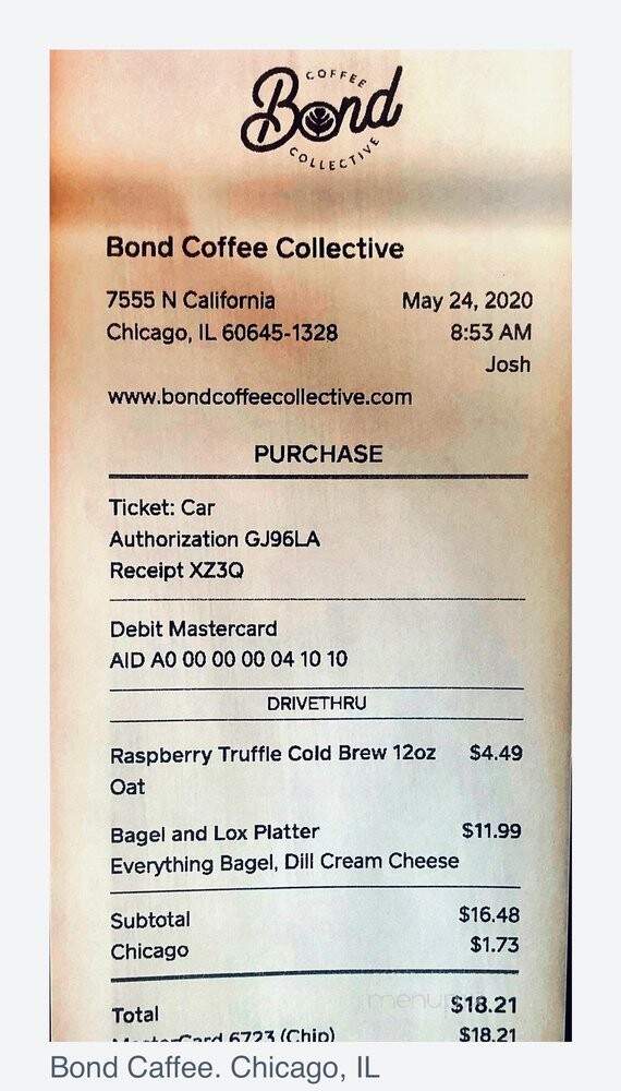 Bond Coffee Collective - Chicago, IL