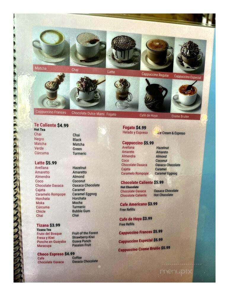 Dulce Mami Cafe - Cicero, IL menu_pic