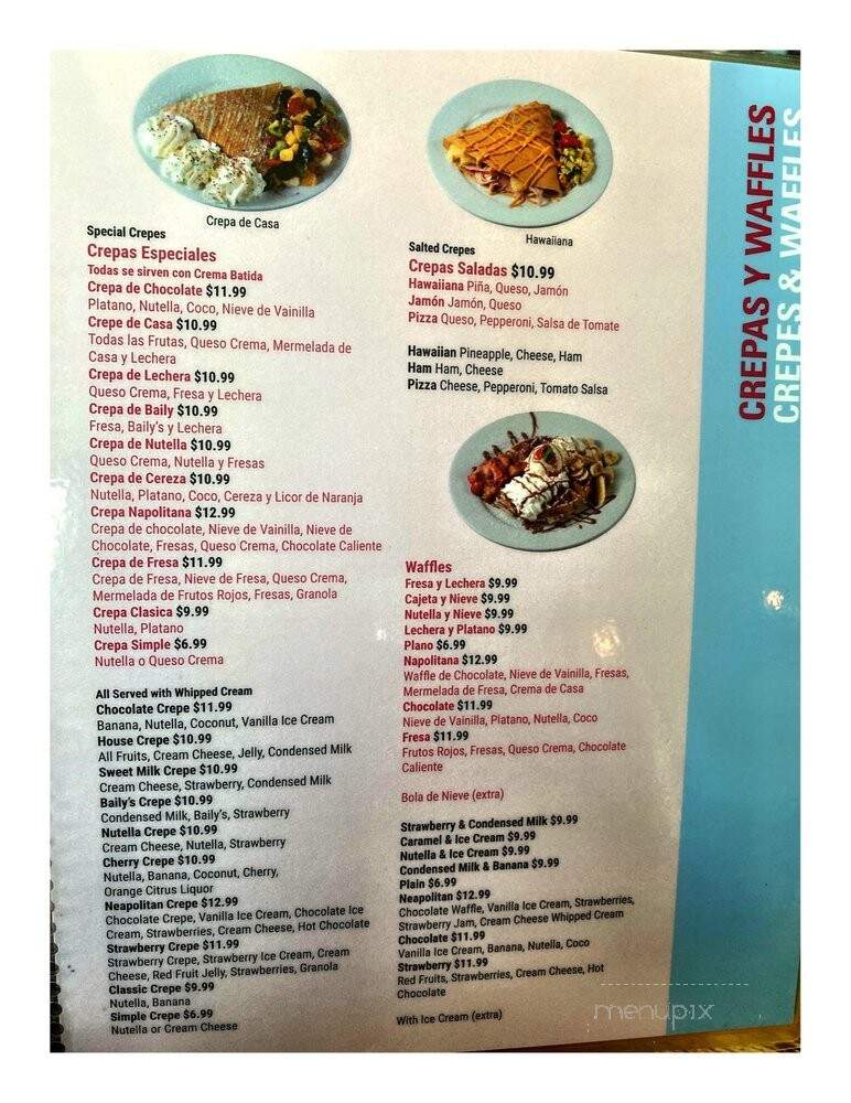 Dulce Mami Cafe - Cicero, IL menu_pic