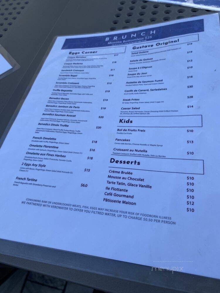 Gustave - Miami, FL menu_pic