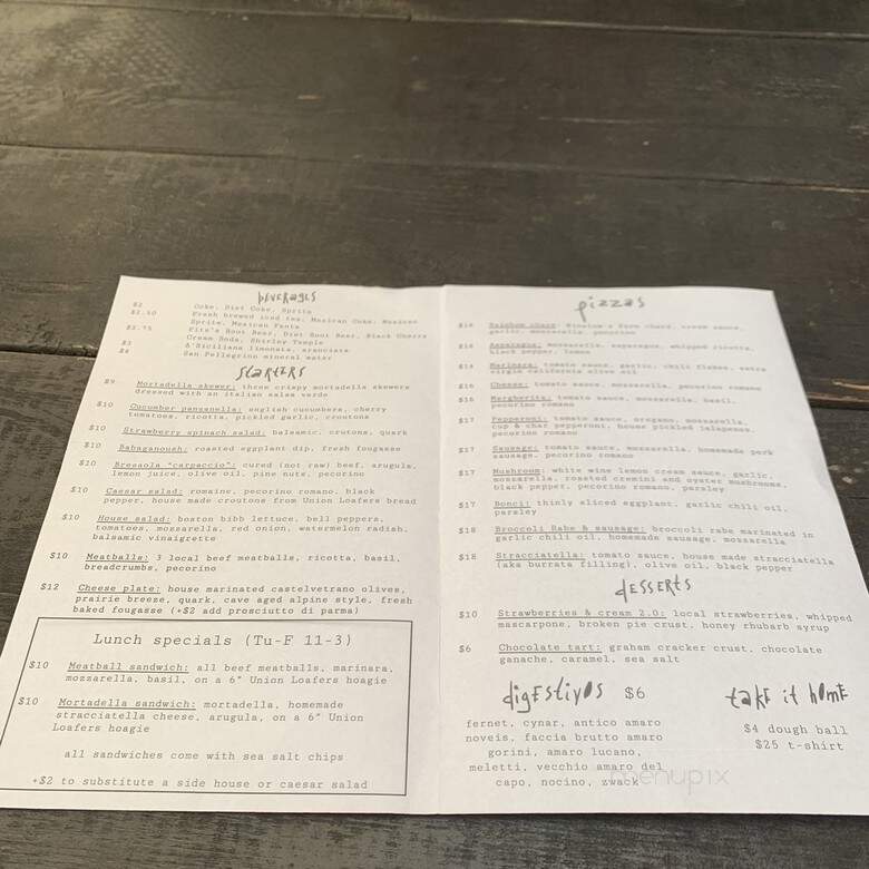 Pizzeria Da Gloria - St. Louis, MO menu_pic