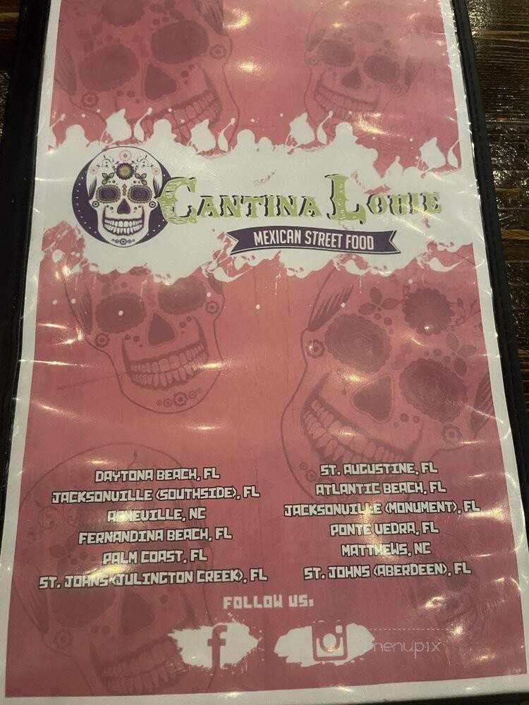Cantina Louie - Daytona Beach, FL menu_pic