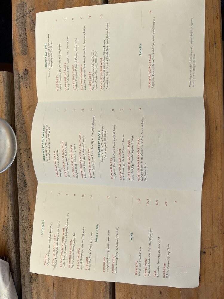 La Javelina - Leavenworth, WA menu_pic
