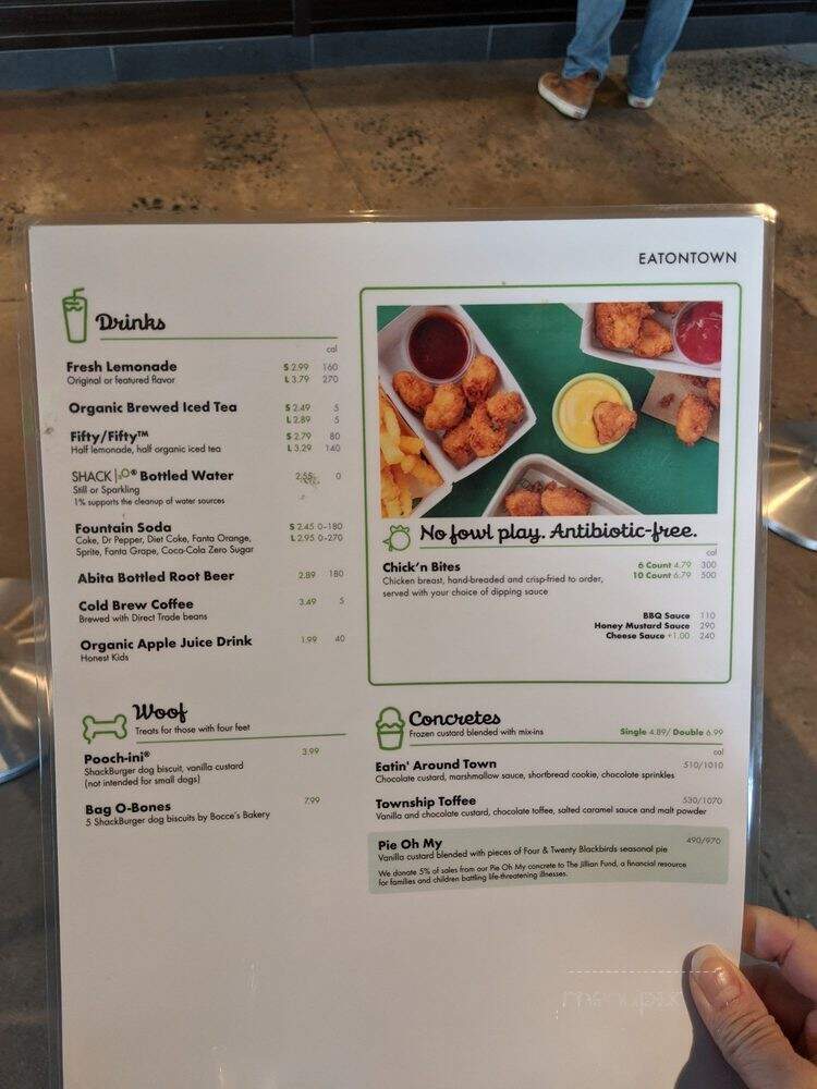 Shake Shack - Eatontown, NJ menu_pic