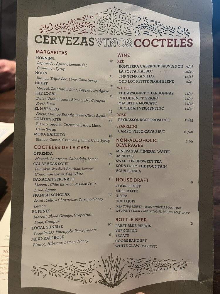 The Local - Abilene, TX menu_pic
