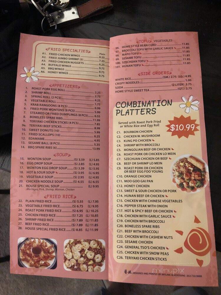 Fancy Garden - Jacksonville, FL menu_pic