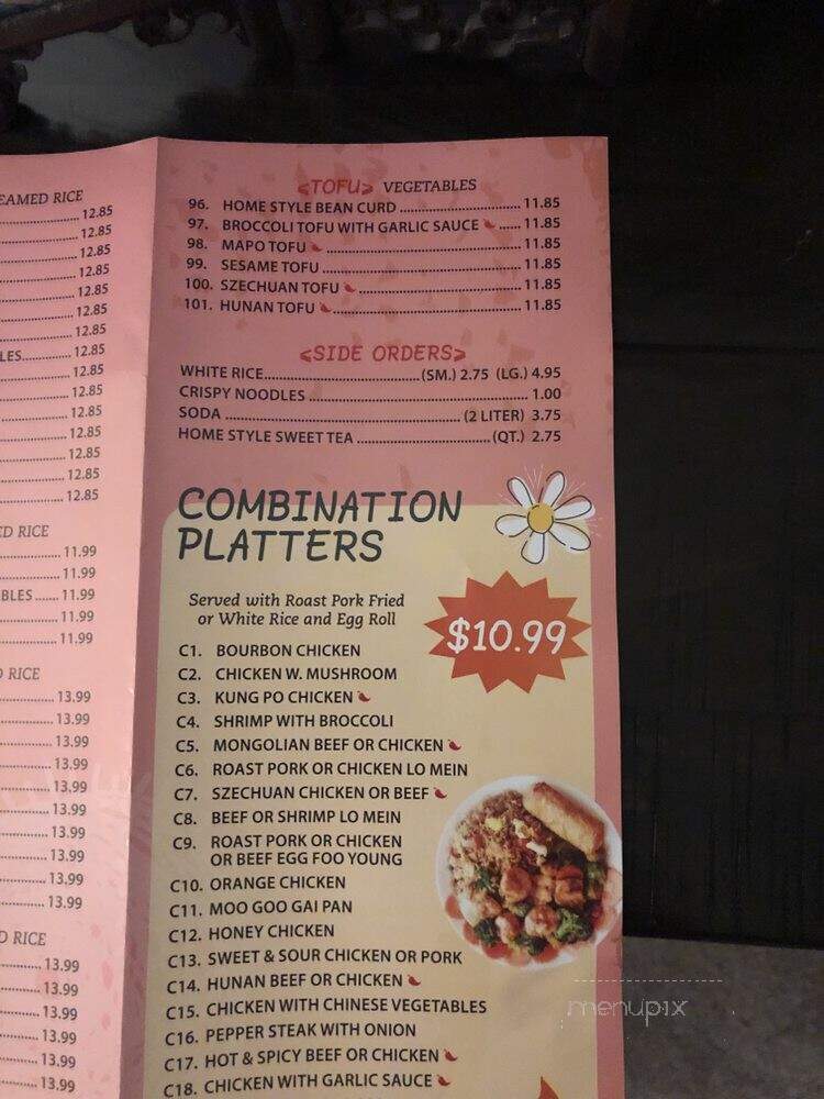 Fancy Garden - Jacksonville, FL menu_pic