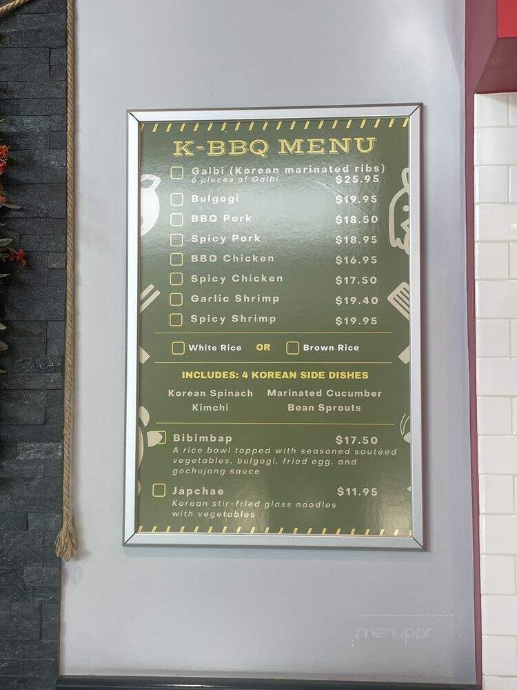 K-Surf & Turf - Yorba Linda, CA menu_pic