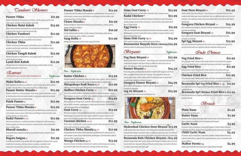 Royal Biryani House - Bothell, WA menu_pic
