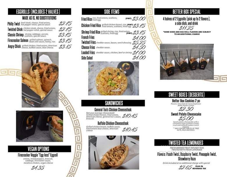 The Better Box - Philadelphia, PA menu_pic
