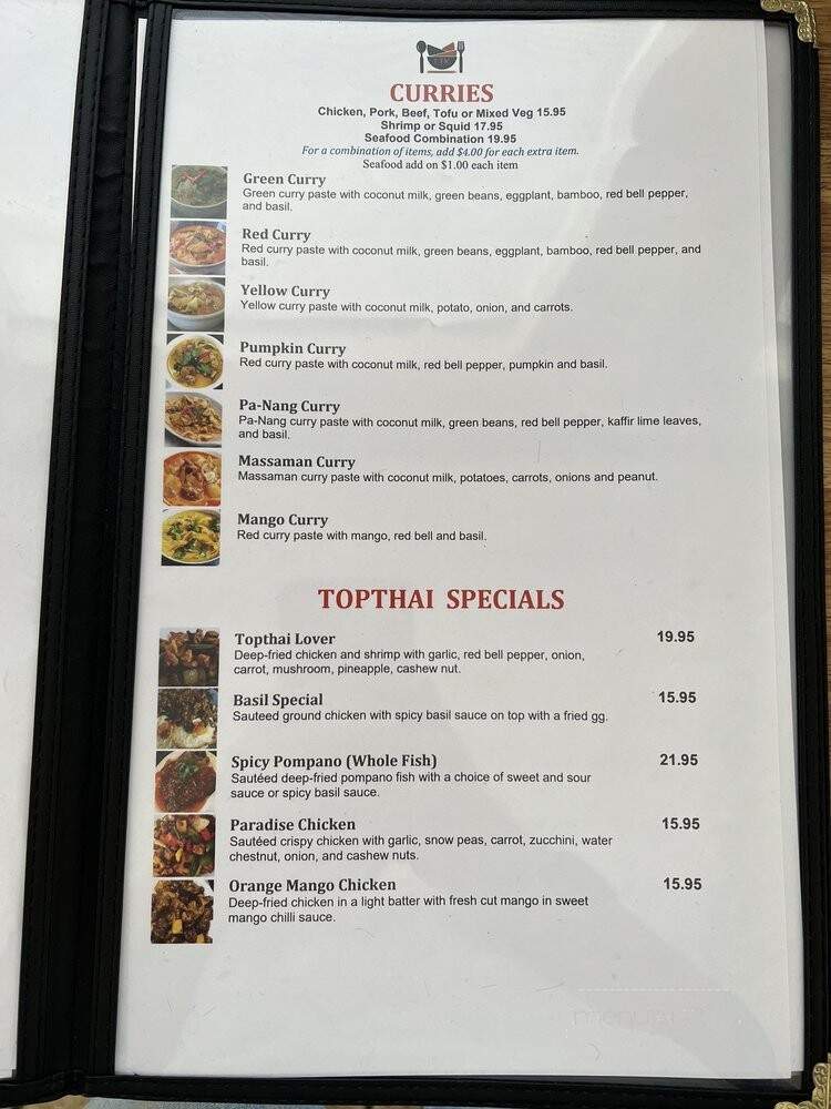 Topthai Kitchen - Lincoln, CA menu_pic