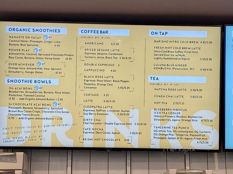 Lulu Green - Boston, MA menu_pic