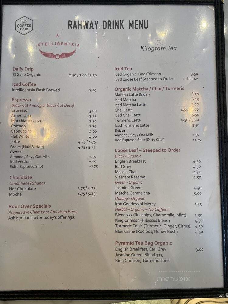 The Coffee Box - Rahway, NJ menu_pic