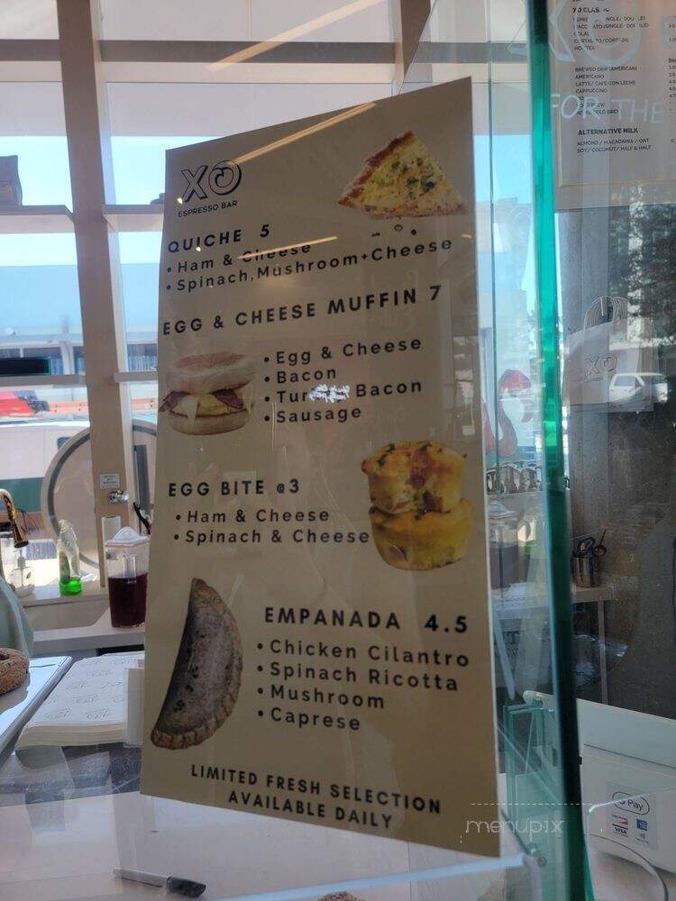 XO Espresso Bar - Miami Beach, FL menu_pic