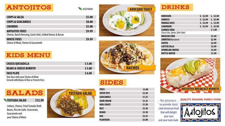 Antojitos - Burbank, CA menu_pic
