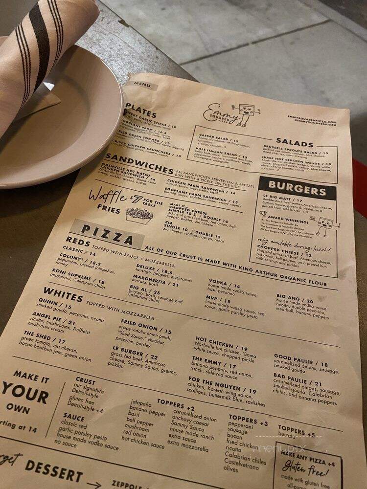 Emmy Squared - Atlanta, GA menu_pic