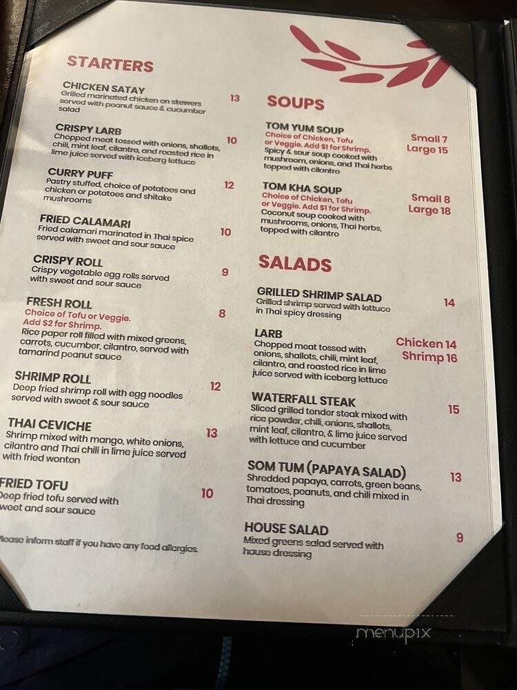 Kao Thai - Salt Lake City, UT menu_pic