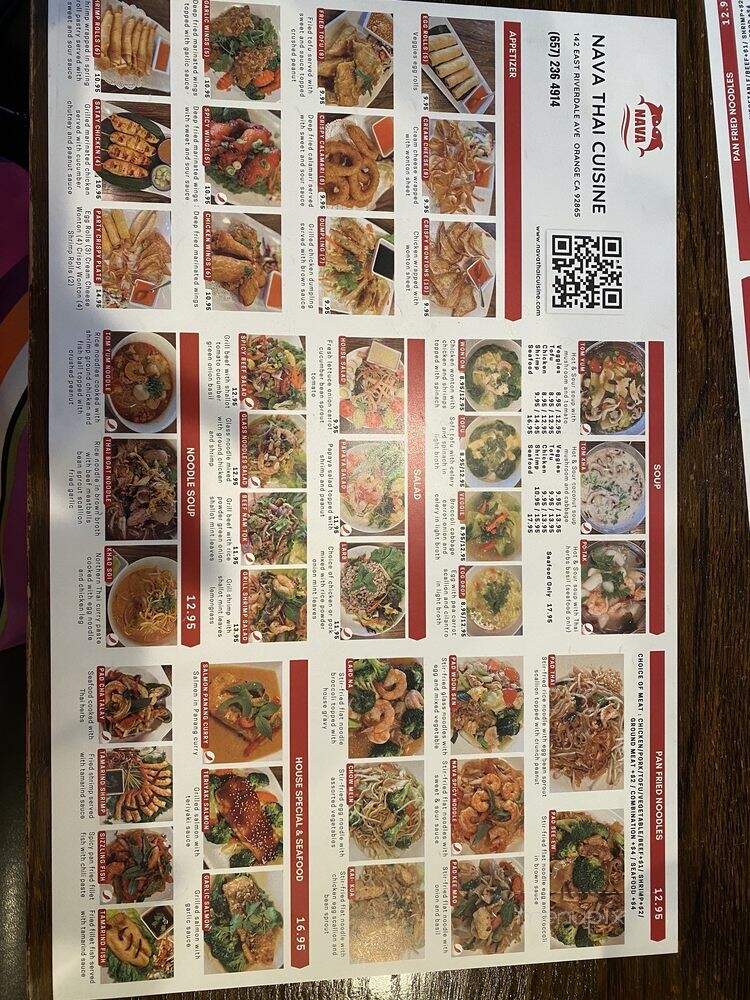 Nava Thai Cuisine - Orange, CA menu_pic