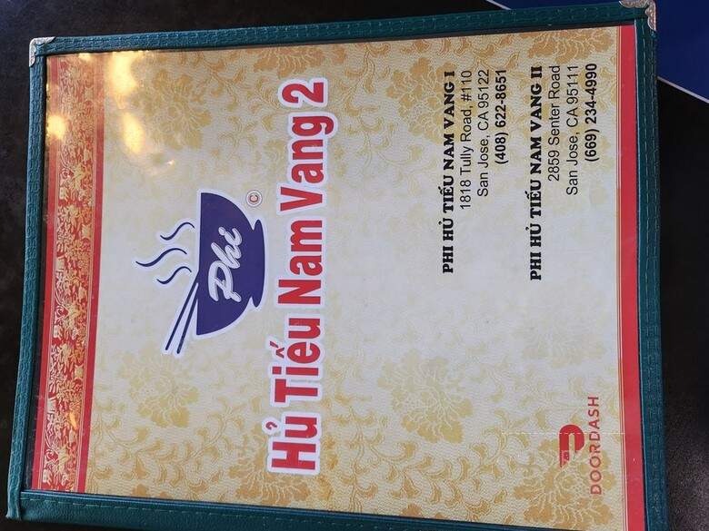Phi Hu Tieu Nam Vang 2 - San Jose, CA menu_pic
