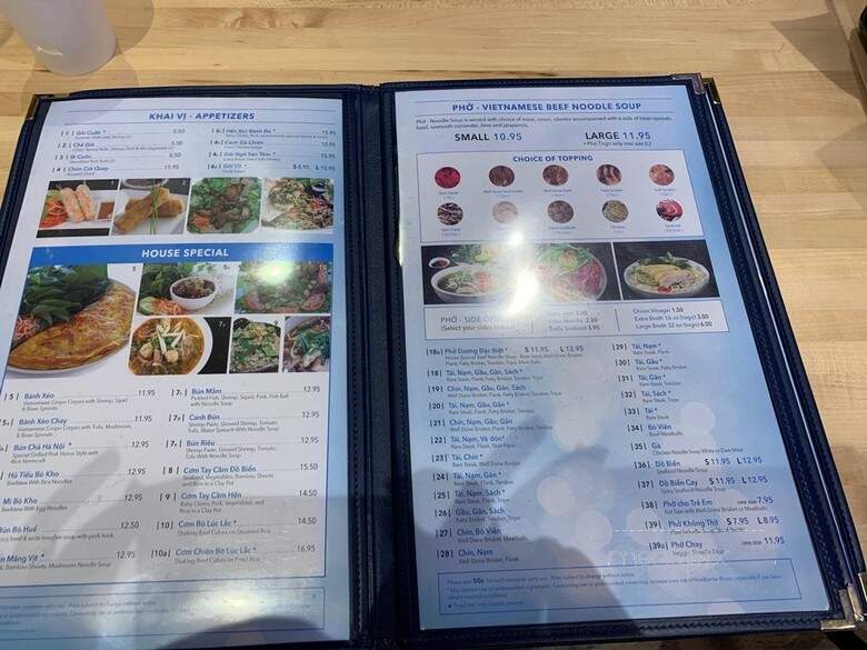 Pho Duong - Burke, VA menu_pic