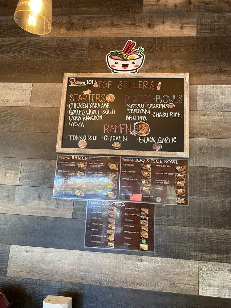 Ramen 101 - Vacaville, CA menu_pic