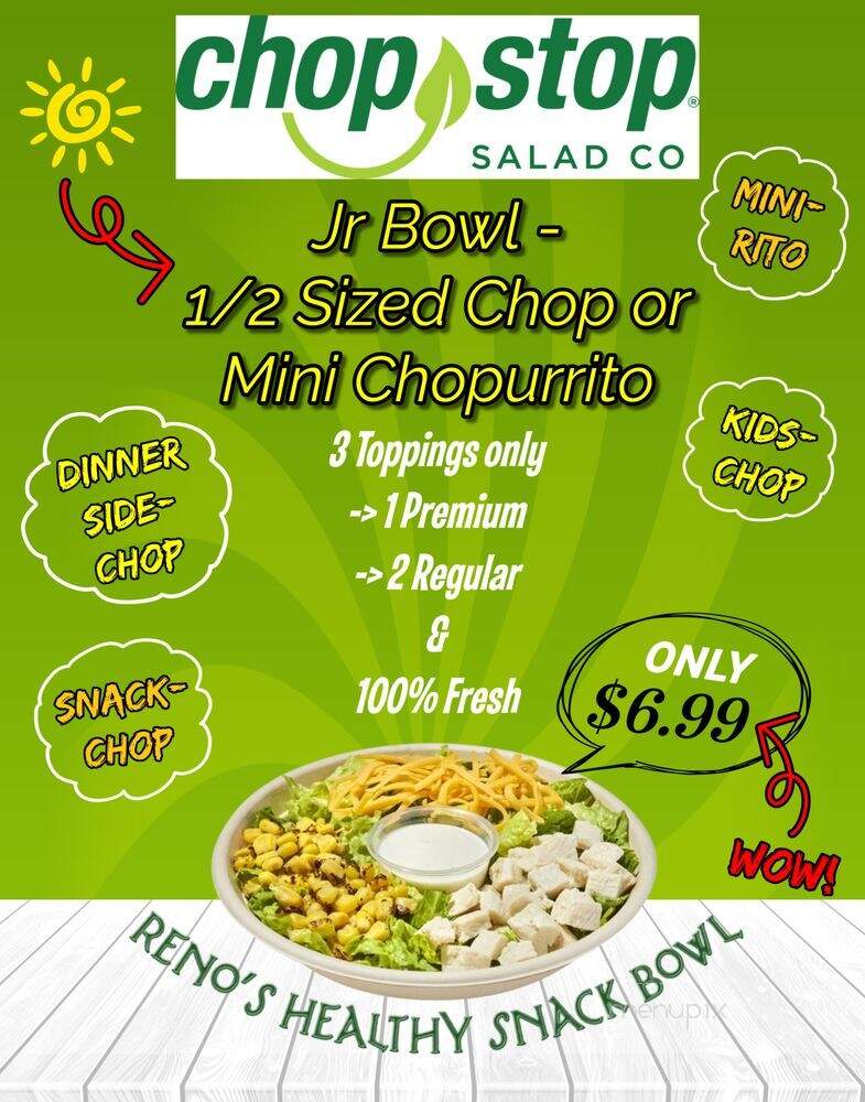 Chop Stop - Reno, NV menu_pic