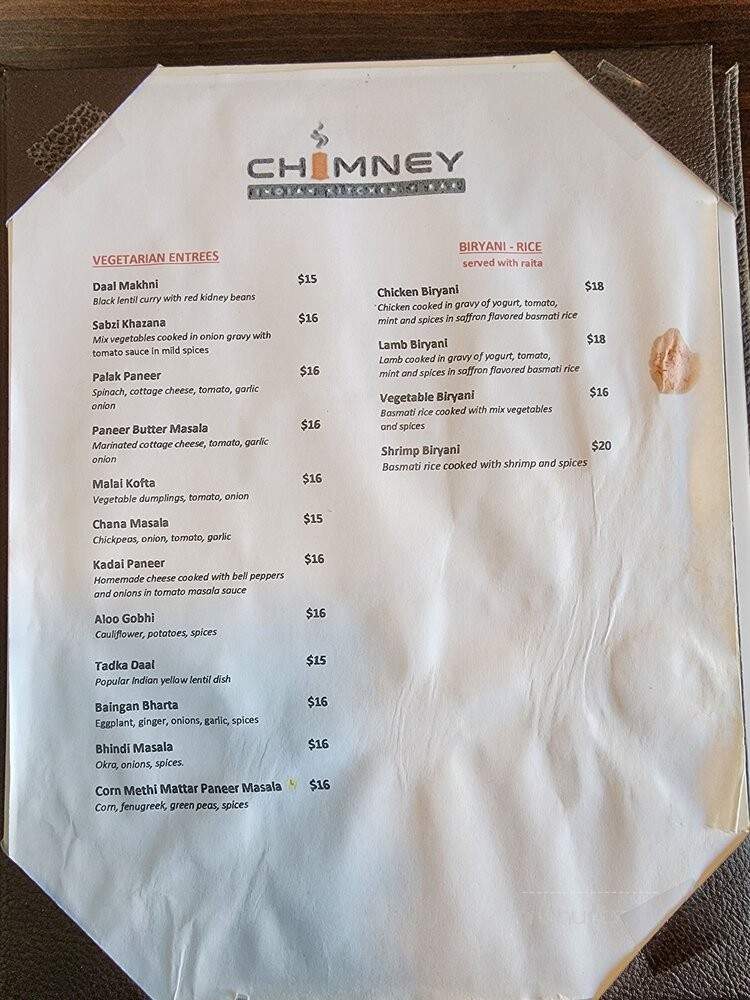 Chimney Indian Kitchen + Bar - Chapel Hill, NC