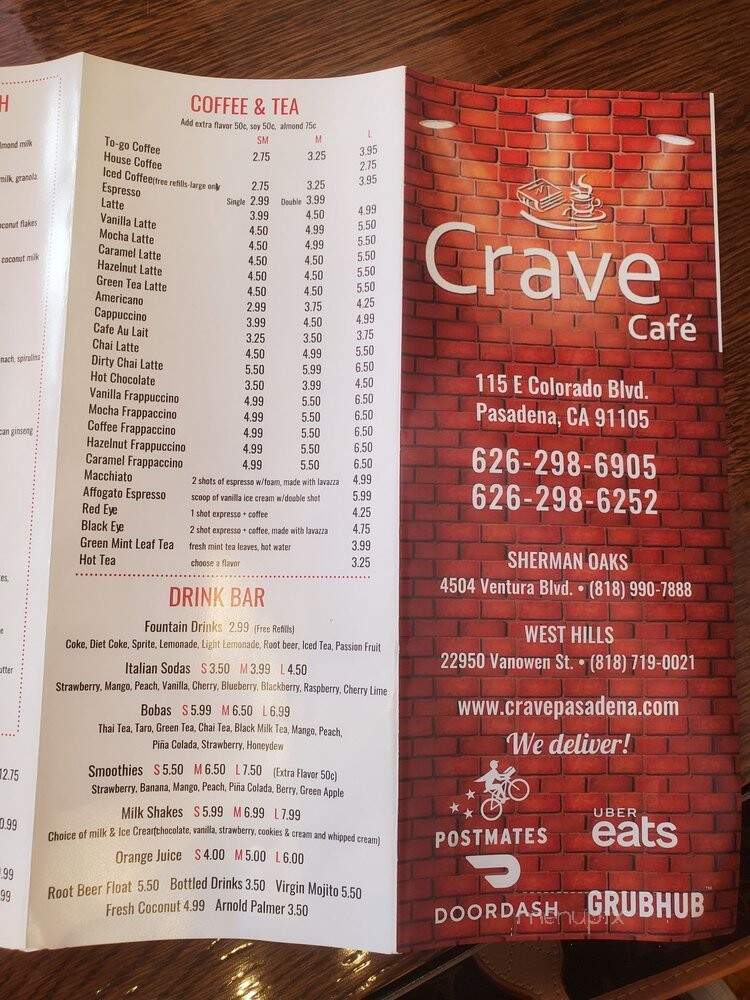 Crave Cafe - Pasadena, CA