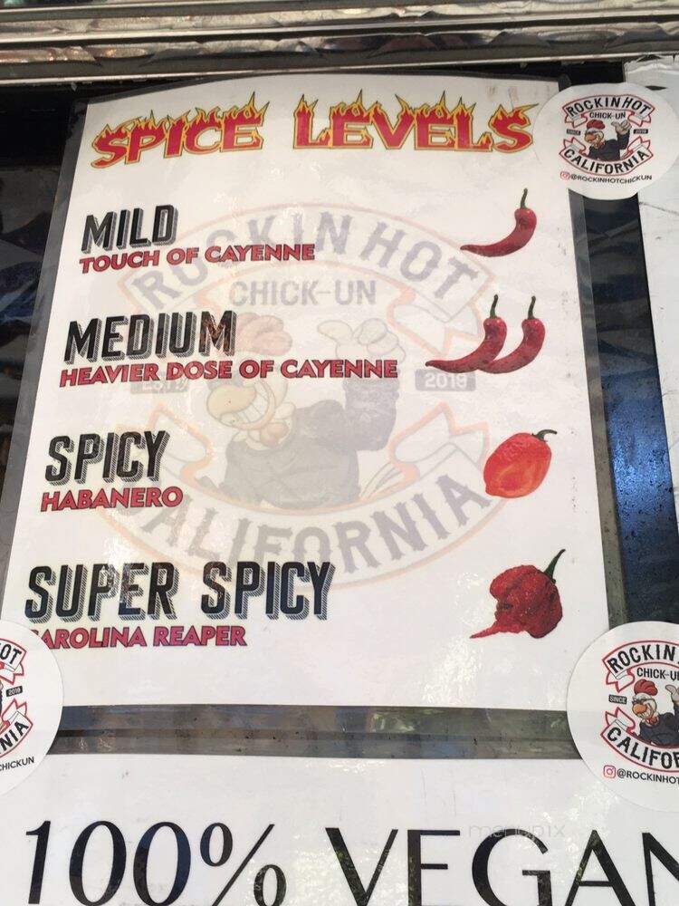 Rockin Hot Chick-un - Los Angeles, CA menu_pic