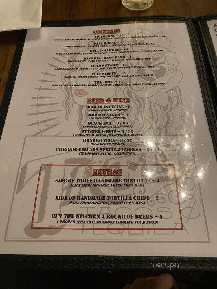 Tatu Tacos & Tequila - Saratoga Springs, NY menu_pic