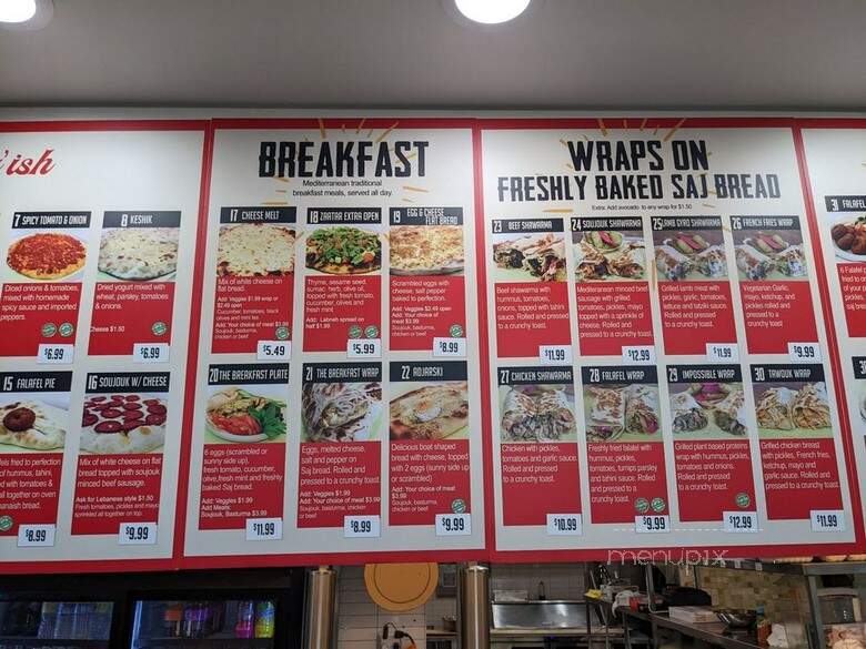 FurnSaj Bakery & Restaurant - Calabasas, CA menu_pic