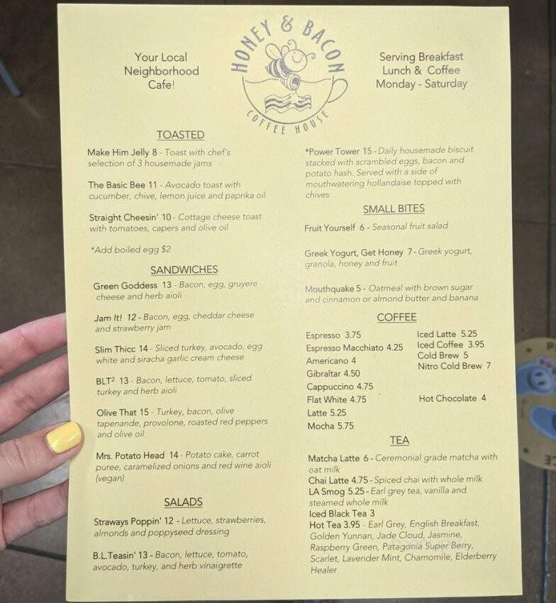 Honey & Bacon Coffee House - Los Angeles, CA