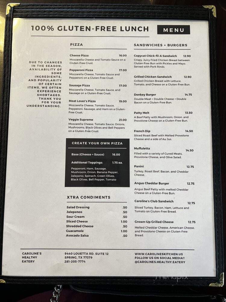 Caroline's A Healthy Eatery - Spring, TX