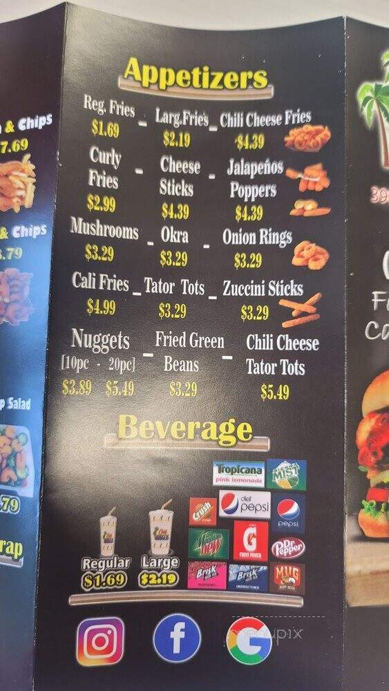 Cali Burgers - Modesto, CA menu_pic