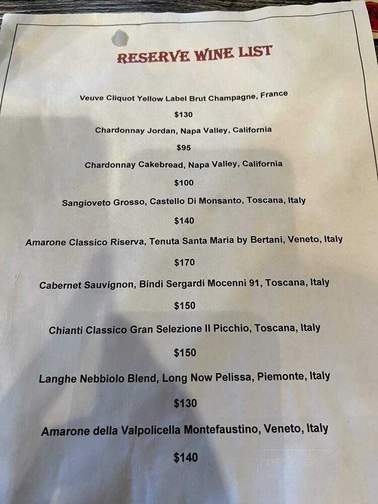 Numero 28 Ristorante Pizzeria - Allen, TX menu_pic