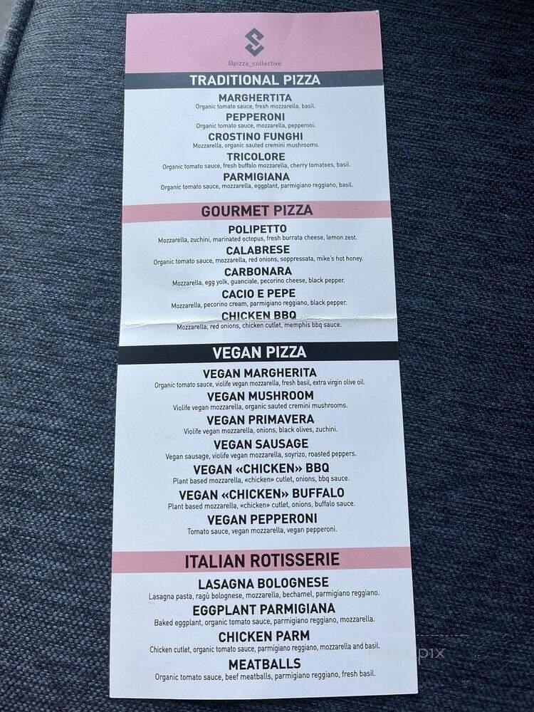 Pizza Collective - New York, NY menu_pic